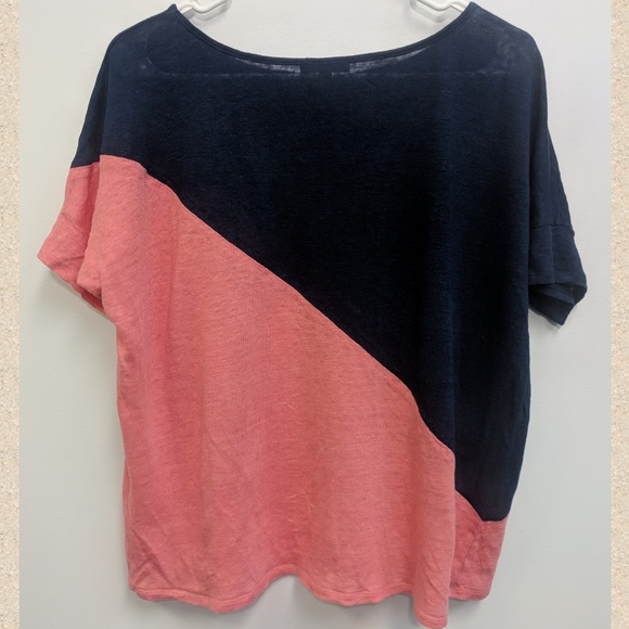 Anthropologie Bordeaux Short Sleeve Top - Picture 2 of 5